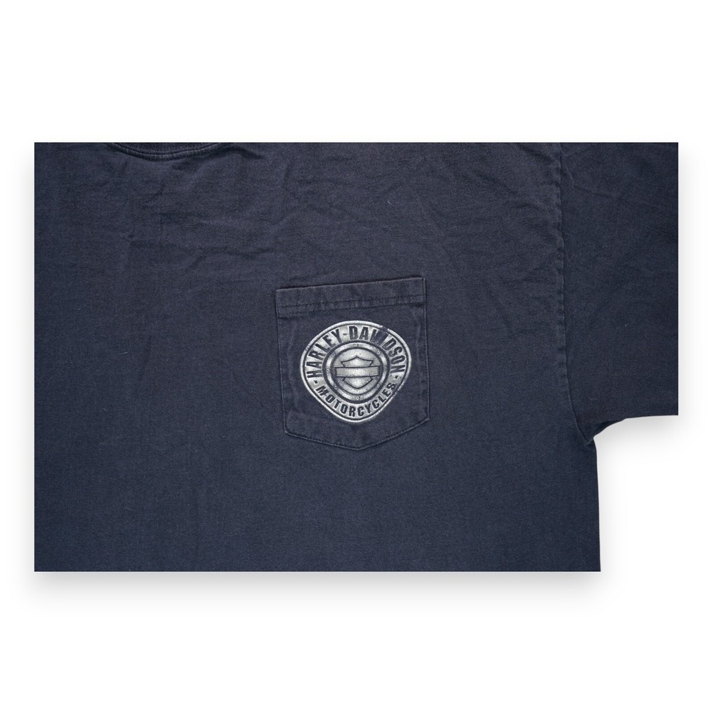Harley Davidson 2012 Mile High Denver, Co T Shirt‎ Size XL  Female Aviator Blue - Picture 5 of 5